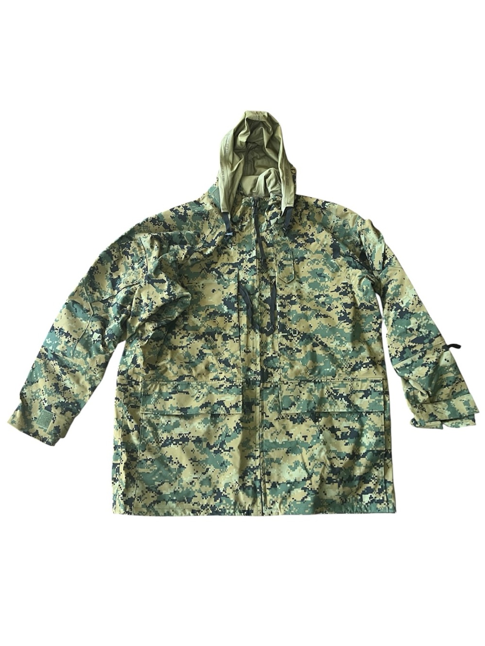 USMC Woodland MARPAT GoreTex Parka All Purpose Marine Corps APECS Large Long